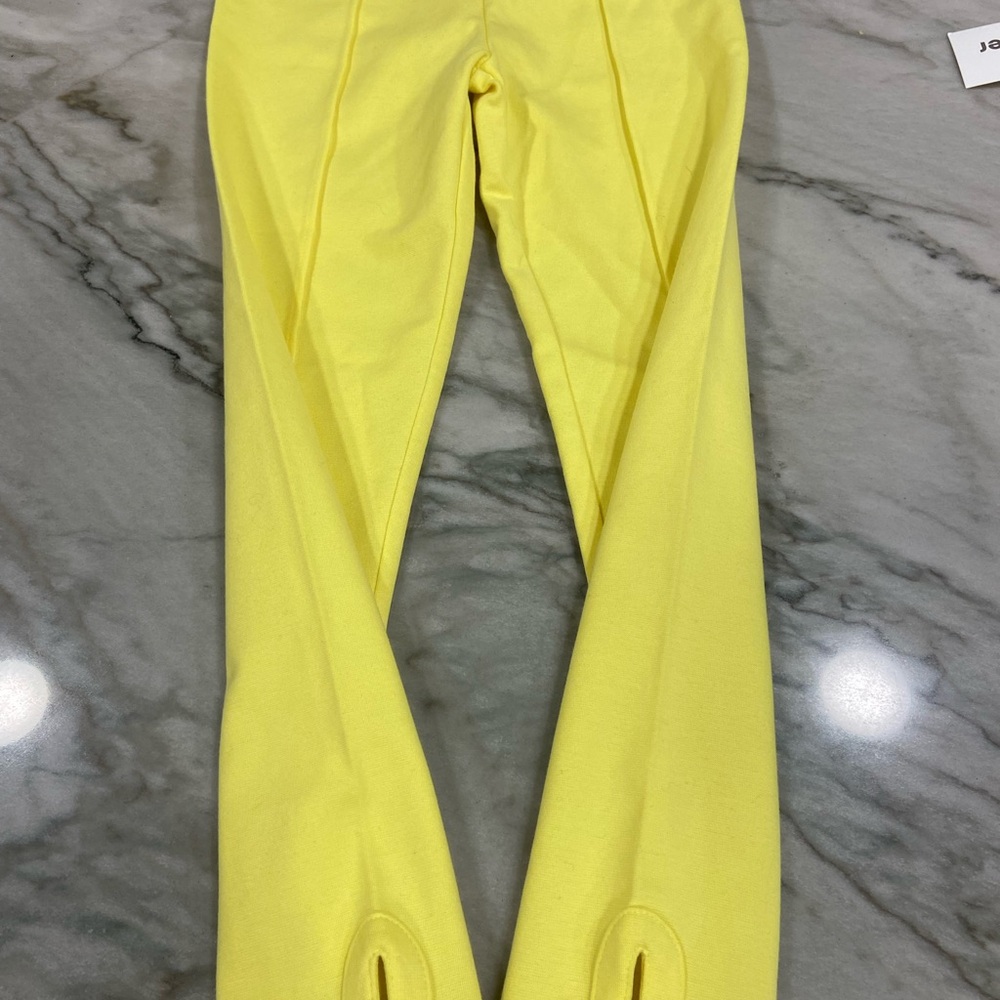 Janie and Jack Sunny Yellow Ponte pants